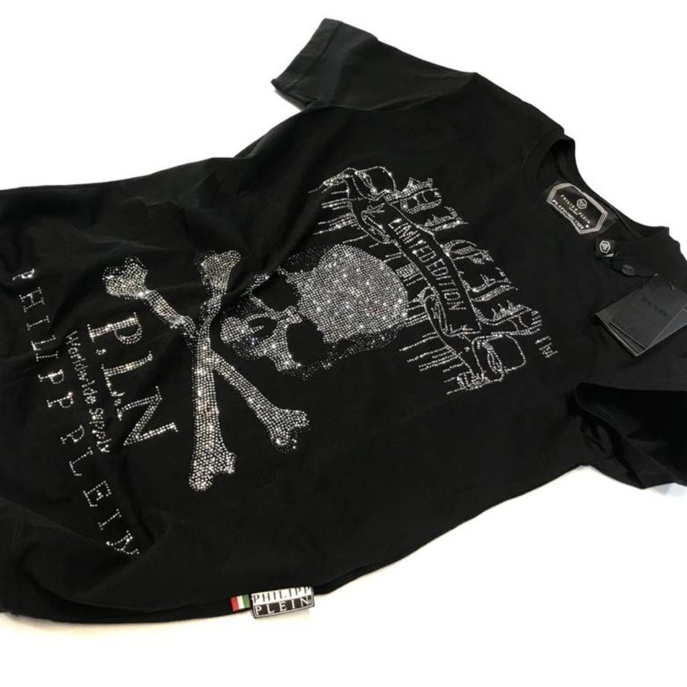philipp plein black short sleeve tshırt